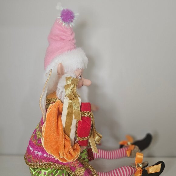 Vintage Christmas Eve Fairy Mark Roberts Style Poseable Christmas Decor Doll - Picture 2 of 10